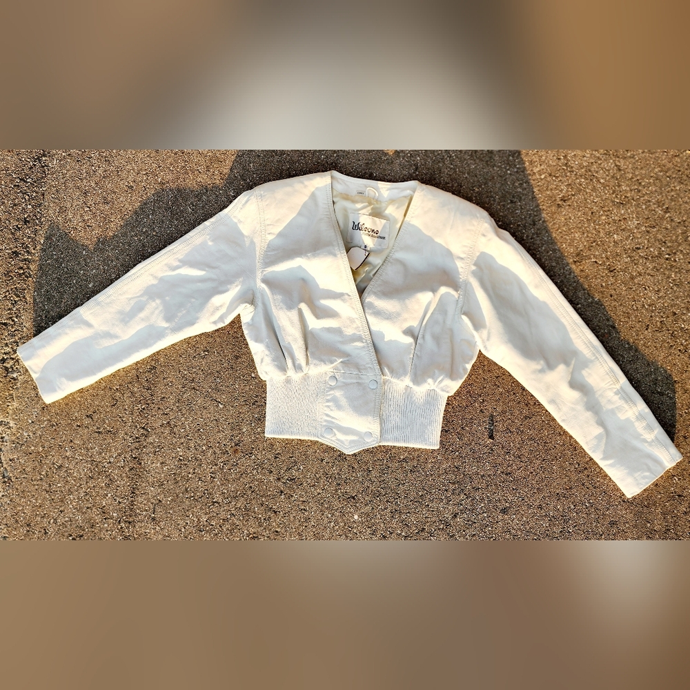 Wilson's White Leather Jacket